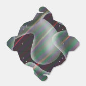 Modernes abstraktes silberfarbenes Quecksilberflüs Geschenkschachtel (Ungefaltet)