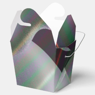 Modernes abstraktes silberfarbenes Quecksilberflüs Geschenkschachtel