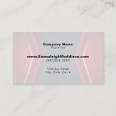 Modernes Abstraktes Sportdesign | Navy Blue Red Visitenkarte (Rückseite)