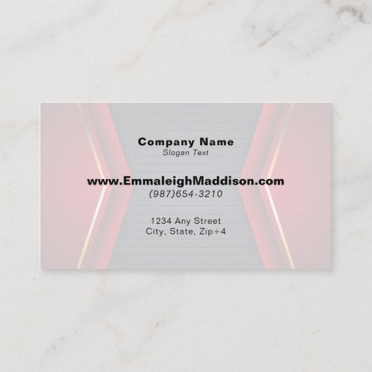 Modernes Abstraktes Sportdesign | Navy Blue Red Visitenkarte (Rückseite)