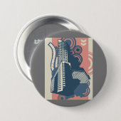 Modernes Abstraktes Stadtbild Button (Vorne & Hinten)