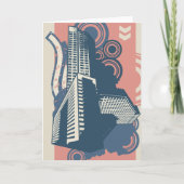 Modernes Abstraktes Stadtbild Karte (Vorderseite)