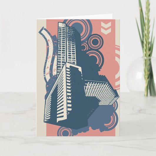 Modernes Abstraktes Stadtbild Karte