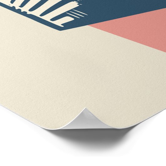 Modernes Abstraktes Stadtbild Poster (Ecke)