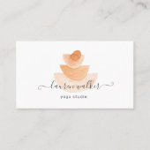 Modernes Abstraktes Steinpyramid Yoga Studio Visitenkarte (Vorderseite)