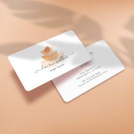 Modernes Abstraktes Steinpyramid Yoga Studio Visitenkarte