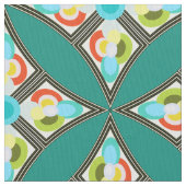 Modernes abstraktes Steppdecken-Muster-aquamarines Stoff (Nahaufnahme)
