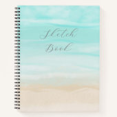 Modernes Abstraktes Strandbuch Notizblock (Vorderseite)