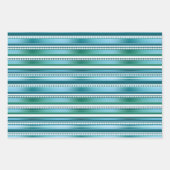Modernes Abstraktes Streifenmuster Geschenkpapier Set (Vorderseite 2)