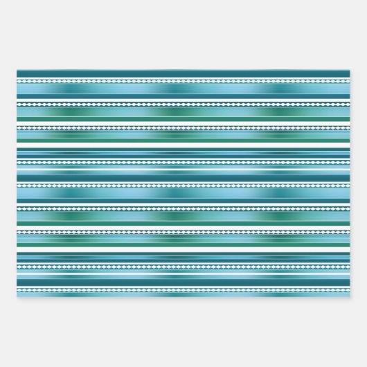 Modernes Abstraktes Streifenmuster Geschenkpapier Set (Vorderseite 2)