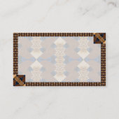 Modernes Abstraktes Tan und Blau Visitenkarte (Vorderseite)