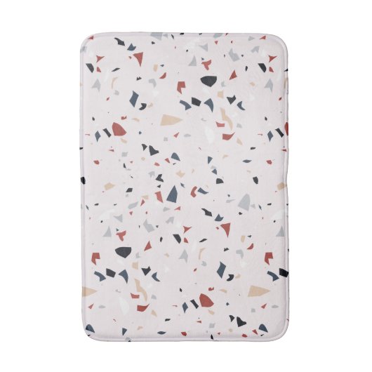 Modernes Abstraktes Terrazzo-Muster Badematte (Vorderseite Vertikal)