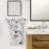 Modernes Abstraktes Terrazzo-Muster Badhandtuch Set