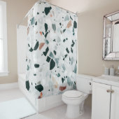 Modernes Abstraktes Terrazzo-Muster Duschvorhang (Beispiel)