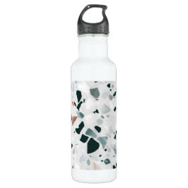 Modernes Abstraktes Terrazzo-Muster Edelstahlflasche