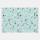 Modernes Abstraktes Terrazzo-Muster Geschenkpapier Set (Vorderseite 2)