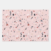 Modernes Abstraktes Terrazzo-Muster Geschenkpapier Set (Vorderseite 3)