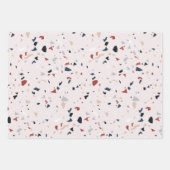 Modernes Abstraktes Terrazzo-Muster Geschenkpapier Set (Vorderseite 3)