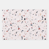 Modernes Abstraktes Terrazzo-Muster Geschenkpapier Set (Vorderseite 2)