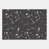 Modernes Abstraktes Terrazzo-Muster Geschenkpapier Set (Vorderseite 3)