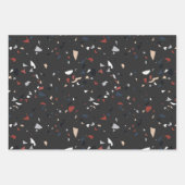 Modernes Abstraktes Terrazzo-Muster Geschenkpapier Set (Vorderseite 2)