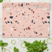 Modernes Abstraktes Terrazzo-Muster Geschirrtuch (Gefaltet)