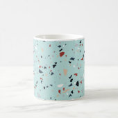 Modernes Abstraktes Terrazzo-Muster Kaffeetasse (Mittel)