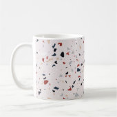 Modernes Abstraktes Terrazzo-Muster Kaffeetasse (Links)