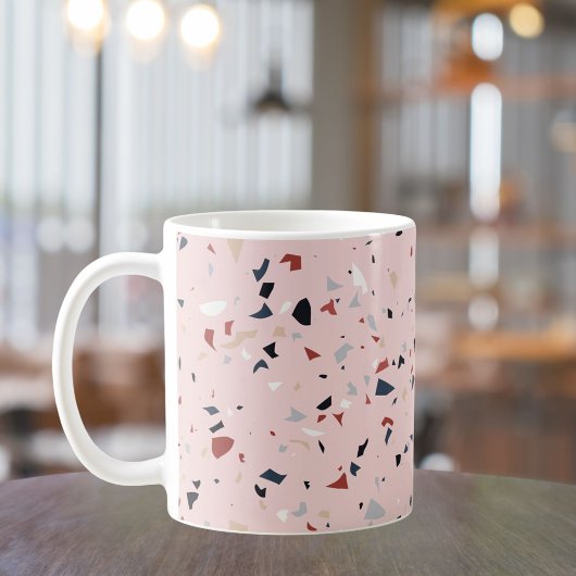 Modernes Abstraktes Terrazzo-Muster Kaffeetasse