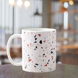 Modernes Abstraktes Terrazzo-Muster Kaffeetasse