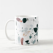 Modernes Abstraktes Terrazzo-Muster Kaffeetasse (Links)