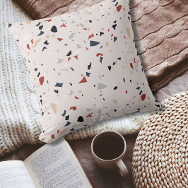 Modernes Abstraktes Terrazzo-Muster Kissen