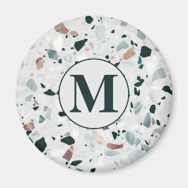 Modernes Abstraktes Terrazzo-Muster Magnet