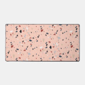 Modernes Abstraktes Terrazzo-Muster Schreibtischunterlage (Vorderseite)