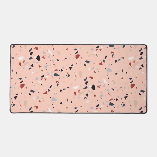 Modernes Abstraktes Terrazzo-Muster Schreibtischunterlage (Vorderseite)