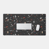 Modernes Abstraktes Terrazzo-Muster Schreibtischunterlage (Tastatur & Maus)