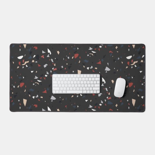 Modernes Abstraktes Terrazzo-Muster Schreibtischunterlage (Tastatur & Maus)
