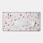 Modernes Abstraktes Terrazzo-Muster Schreibtischunterlage (Tastatur & Maus)