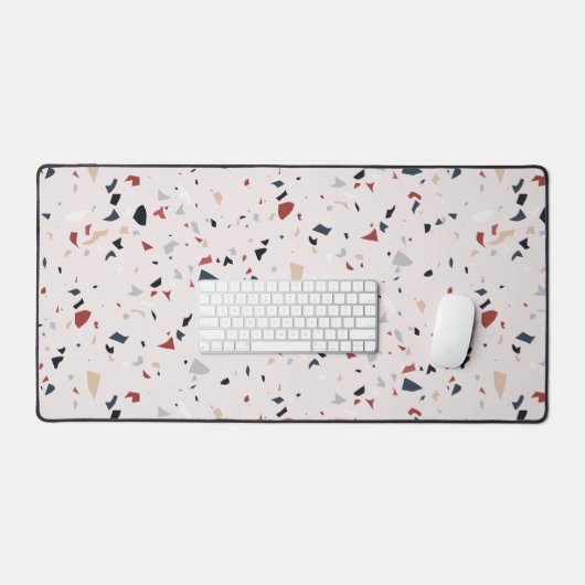 Modernes Abstraktes Terrazzo-Muster Schreibtischunterlage (Tastatur & Maus)