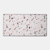 Modernes Abstraktes Terrazzo-Muster Schreibtischunterlage (Vorderseite)
