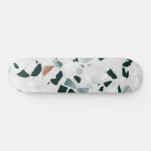 Modernes Abstraktes Terrazzo-Muster Skateboard (Horizontal)