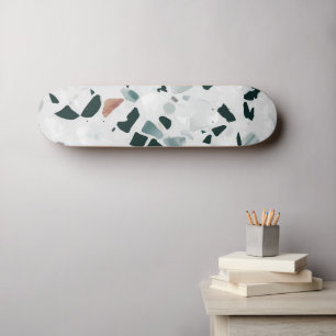 Modernes Abstraktes Terrazzo-Muster Skateboard