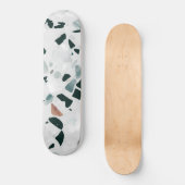 Modernes Abstraktes Terrazzo-Muster Skateboard (Vorderseite)