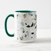 Modernes Abstraktes Terrazzo-Muster Tasse (Links)
