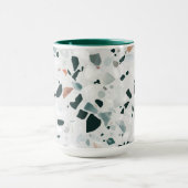 Modernes Abstraktes Terrazzo-Muster Tasse (Zentrum)