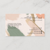 Modernes, Abstraktes Tones-Gold-Signature-Skript Visitenkarte (Rückseite)