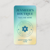 Modernes Abstraktes, trendiges Add-Logo Visitenkarte (Vorderseite)