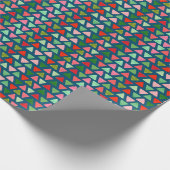 Modernes Abstraktes Triangle Weihnachtsmuster Geschenkpapier (Ecke)