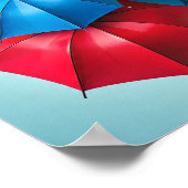 Modernes Abstraktes Umbrella Design Poster (Ecke)