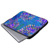 Modernes Abstraktes Unterwasser-Ferns Laptop-Sieb Laptopschutzhülle (Vorne Knopf)